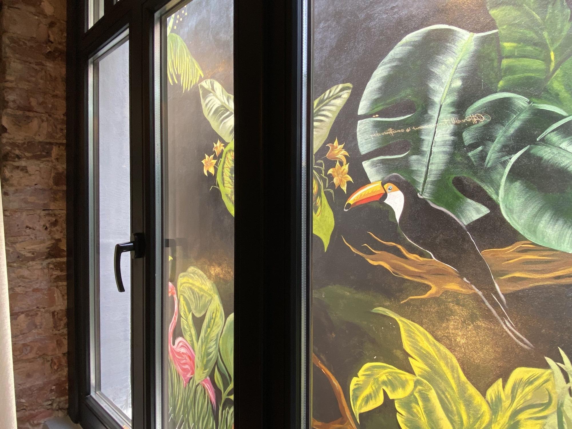 Ruz Hotels Istanbulská provincie Exteriér fotografie A mural in the lobby of the building